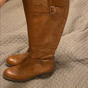 Brown Franco Sarto riding boots